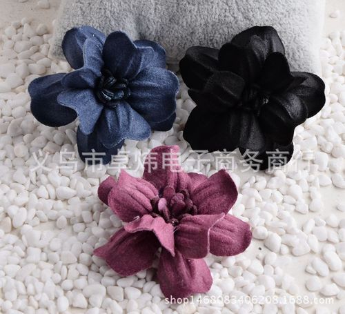 DIY五瓣尖角花朵手工蝴蝶结发饰 从批发材料到鞋帽包包机壳装饰全攻略